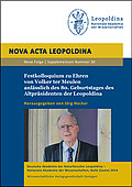 Festkolloquium zu Ehren von Volker ter Meulen anlässlich des 80. Geburtstages des Altpräsidenten der Leopoldina